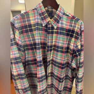 Polo by Ralph Lauren Multicolor Plaid Button-Down Shirt, size XL